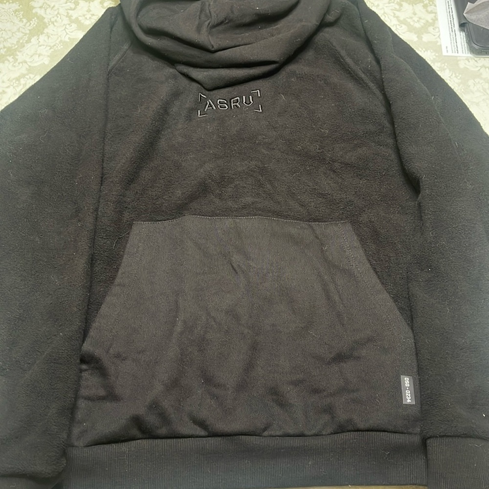ASRV Box logo reverse knit hoodie limited